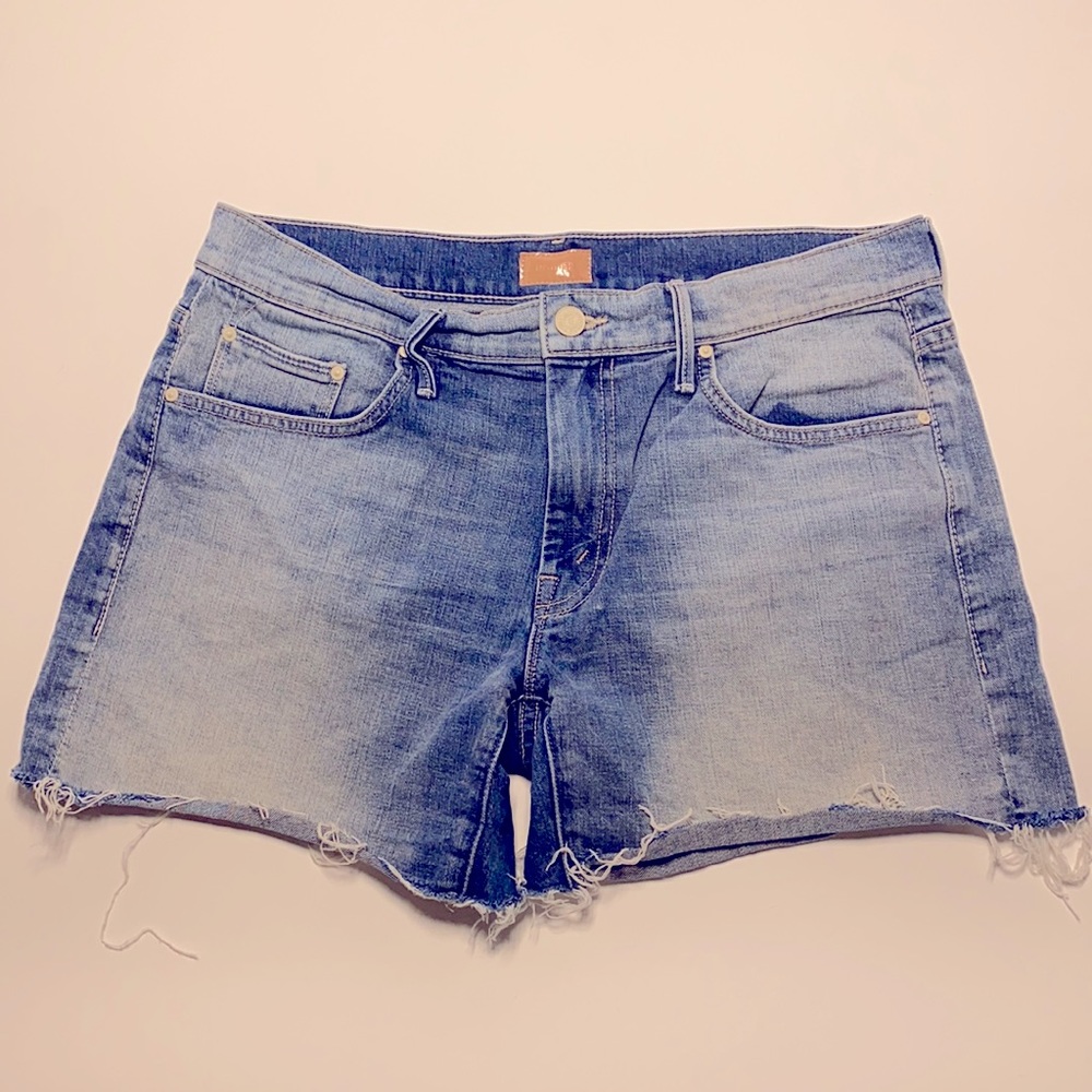 Mother cutoff denim shorts